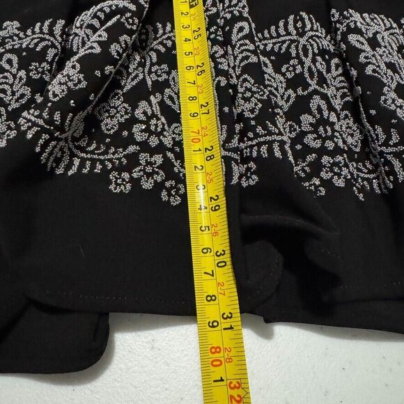 Morgan & Co. Jr. Sz 3/4 Spaghetti Strap Black Silver Glitter Lining Mini Dress - Picture 15 of 15